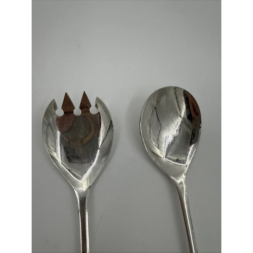 Masterpiece Japan‎ Vintage Silver plated Salad Serving Fork And Spoon